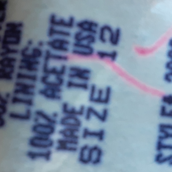 Gabiano Vintage 2pc Rhinestone suit sz 12 pit measures 20 inches skirt 28 inches - Picture 10 of 10